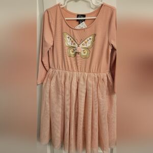 Pink&Violet Dress, Sz 6x. Blush